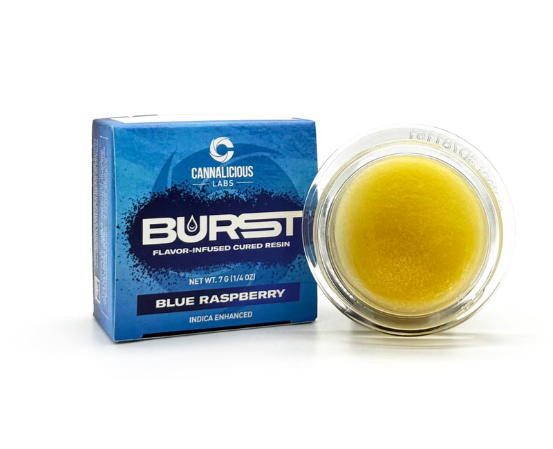 BLUE RASPBERRY BURST CURED RESIN
