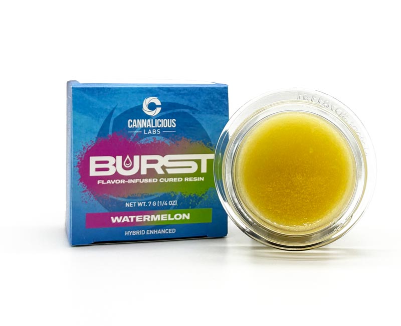 WATERMELON BURST CURED RESIN
