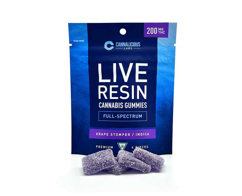GRAPE STOMPER INDICA LIVE RESIN GUMMIES