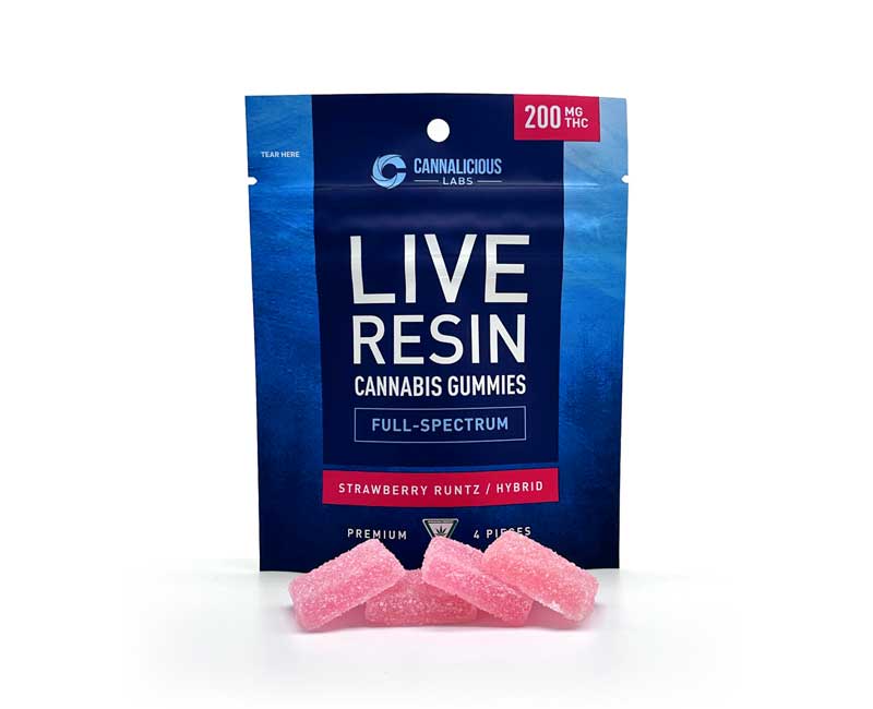 STRAWBERRY RUNTZ HYBRID LIVE RESIN GUMMIES
